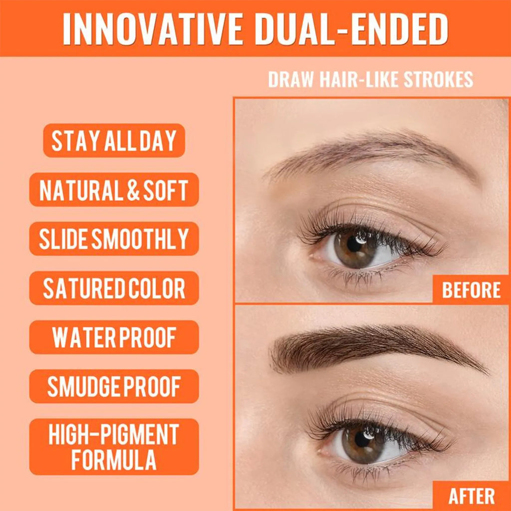 MicroBrow — Waterproof Double-Headed Eyebrow Pen