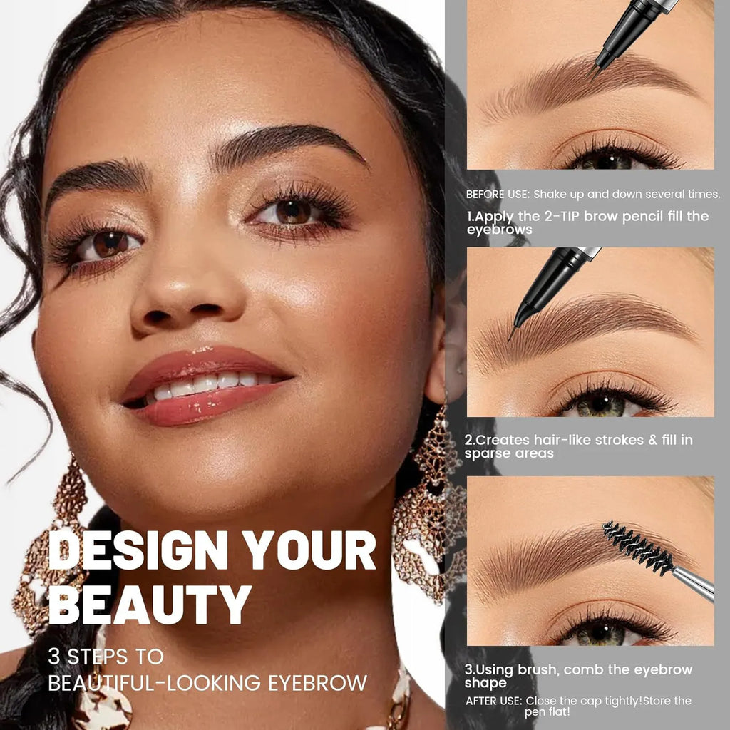 MicroBrow — Waterproof Double-Headed Eyebrow Pen