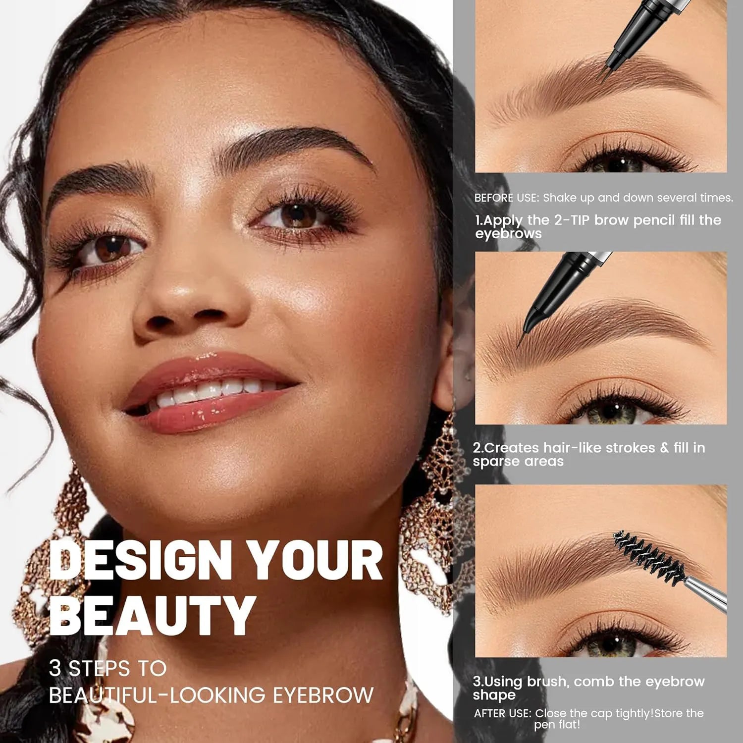 MicroBrow — Waterproof Double-Headed Eyebrow Pen